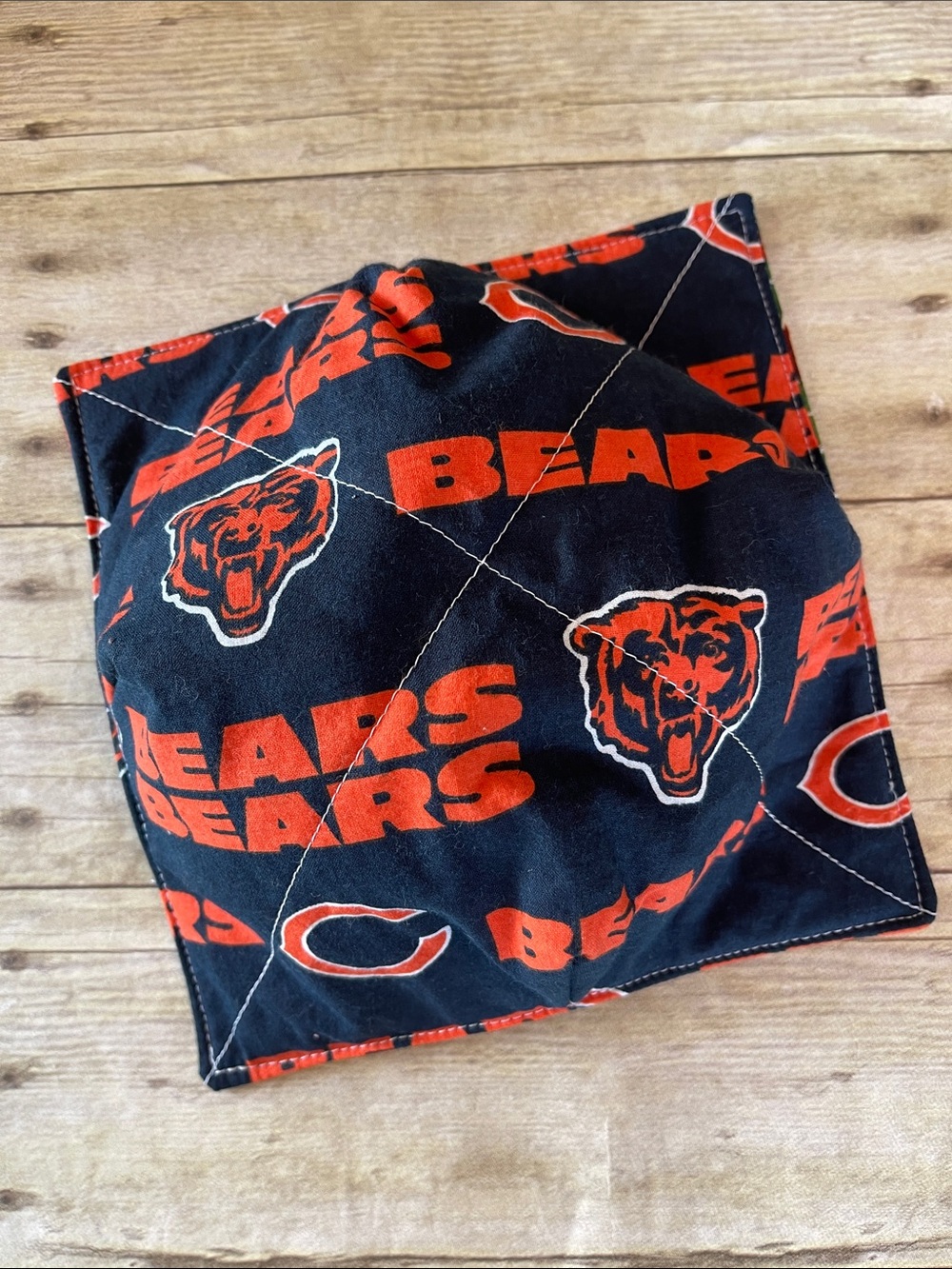 Microwave Bowl Cozy Bears Reversible Gift Basket Cotton Bowl